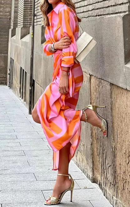 CASSANDRA™ - ROBE ENVELOPPE IMPRIMÉE