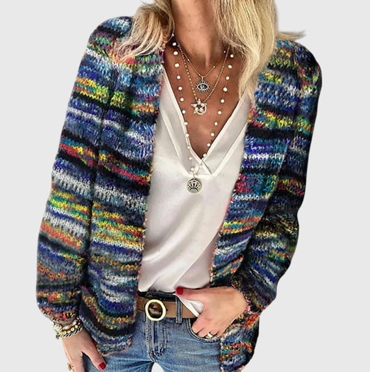 Cleo - Élégant Cardigan Multicolore