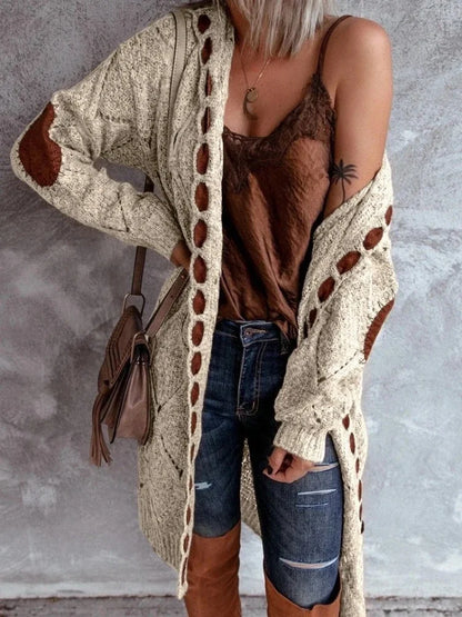 Amalia - Veste en tricot vintage avec capuche