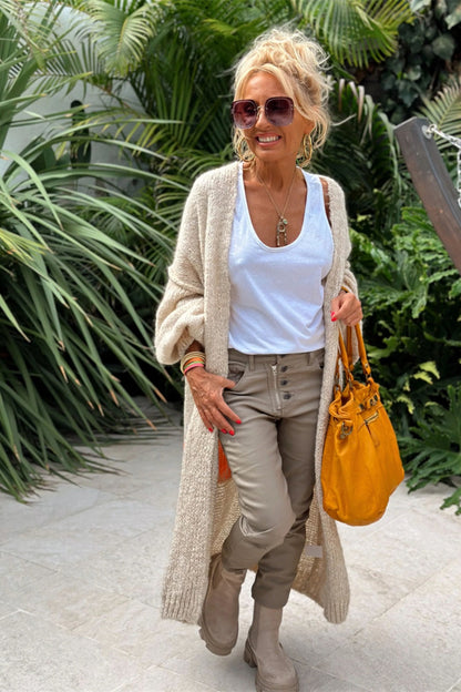 Lieblich - Cardigan long en tricot surdimensionné