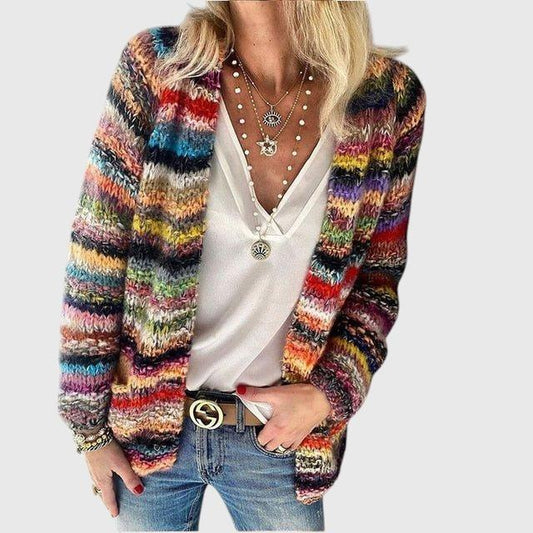 Cleo - Élégant Cardigan Multicolore