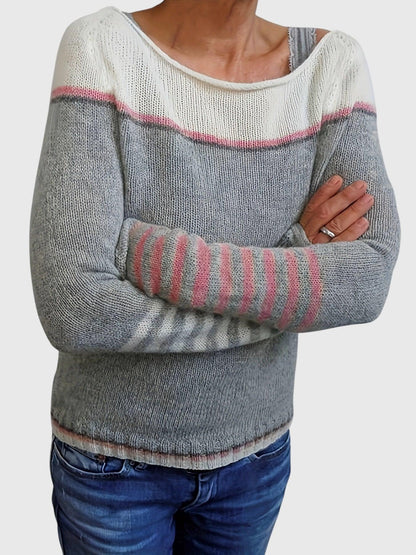 Katharina – Pull Rayé à Manches Longues
