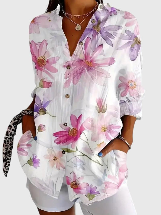 Emiliana - Blouse Florale Élégante