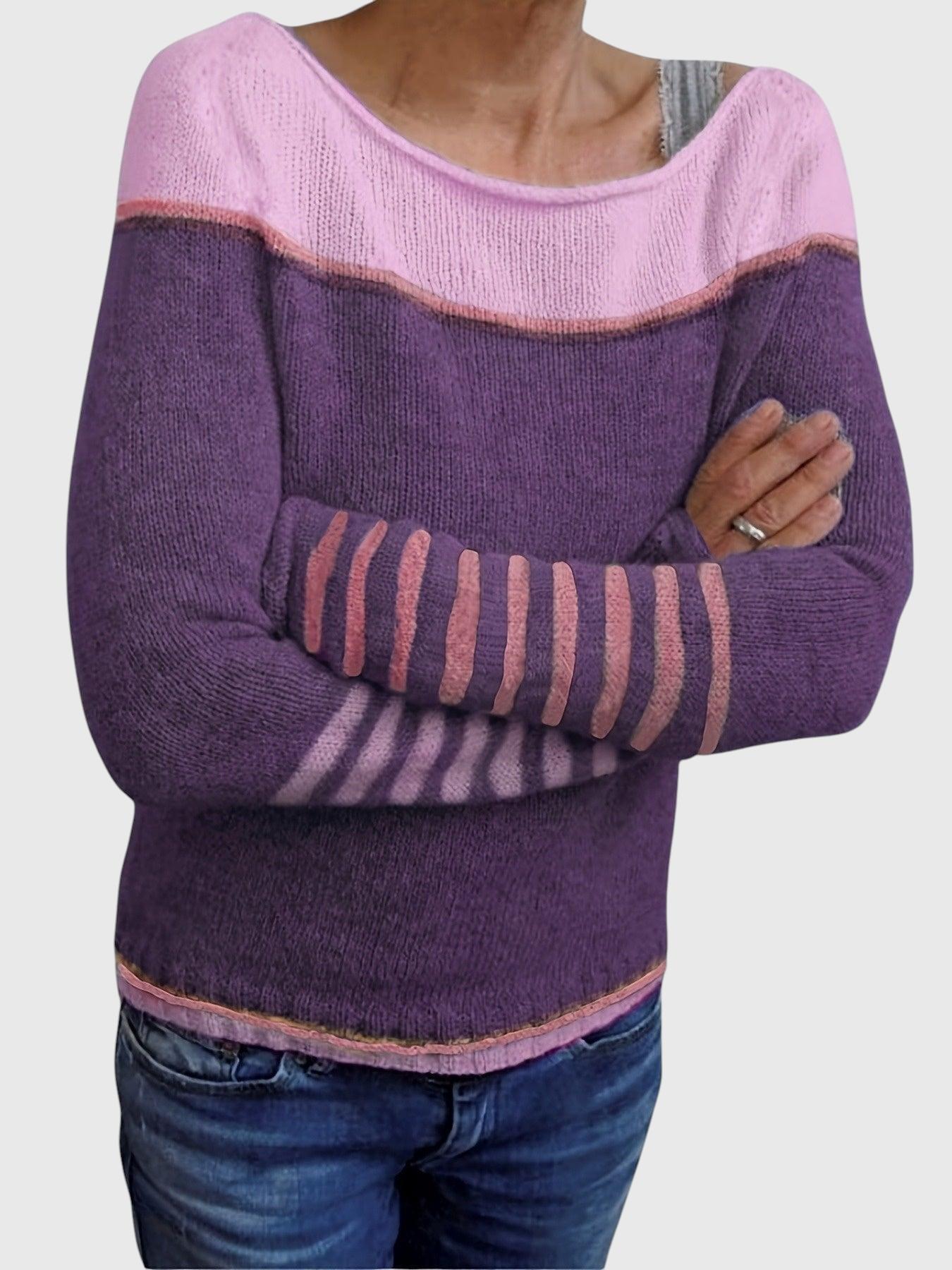 Katharina – Pull Rayé à Manches Longues