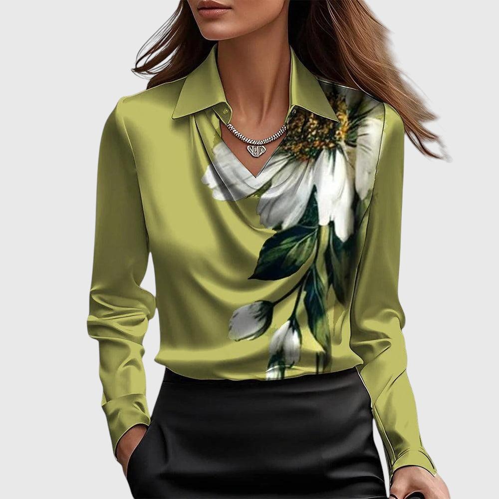 Sylvie - Blouse Brillante et Élégante