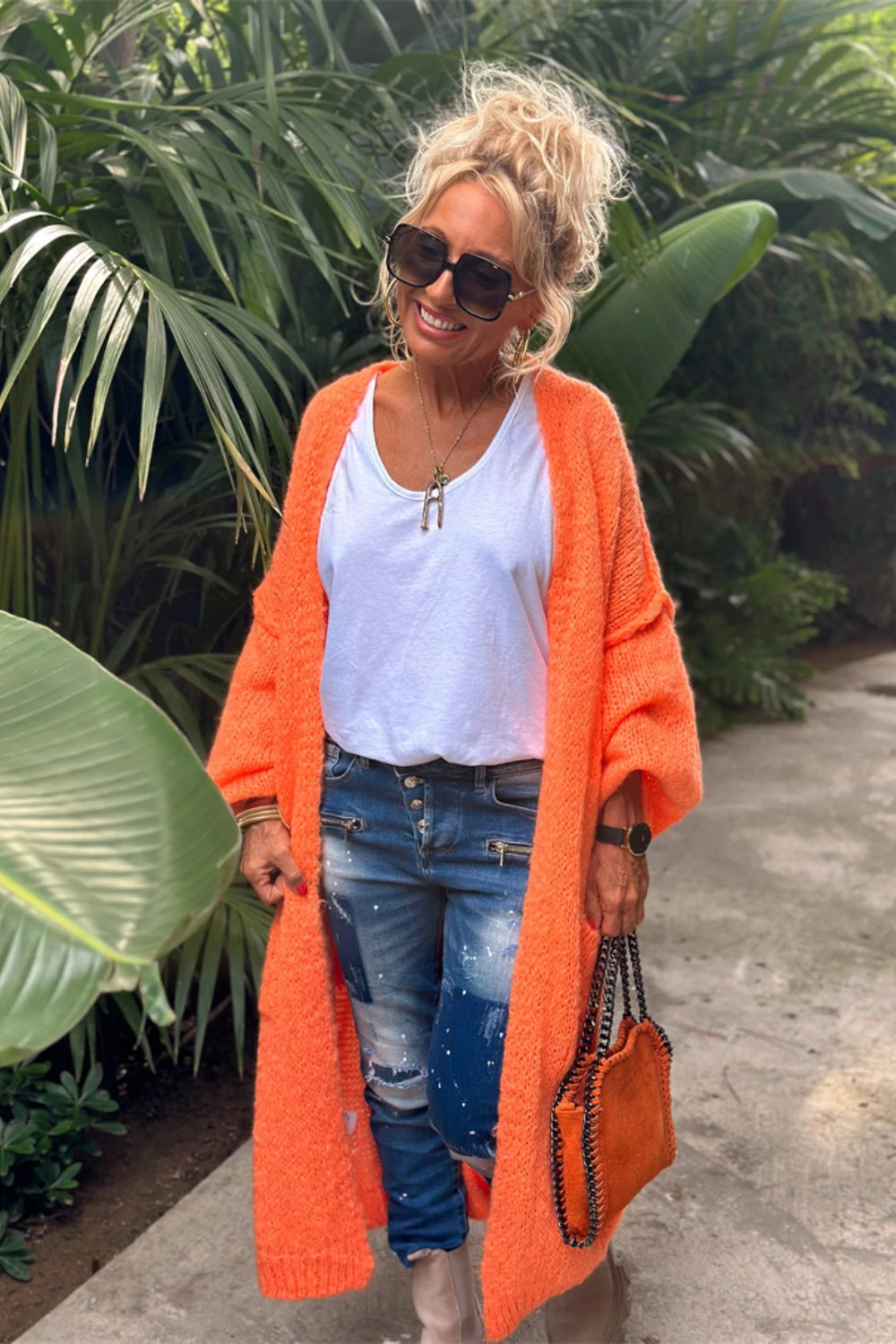 Lieblich - Cardigan long en tricot surdimensionné