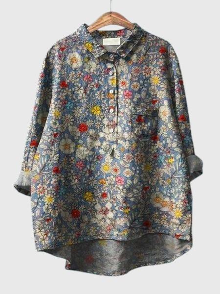 Julia - Blouse Florale Élégante