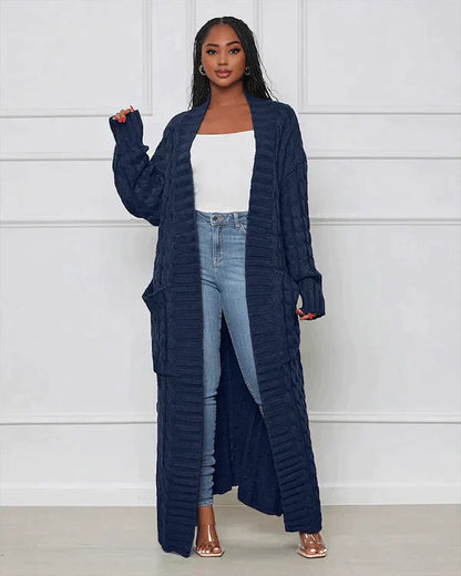 Theodora - Cardigan long à col en V