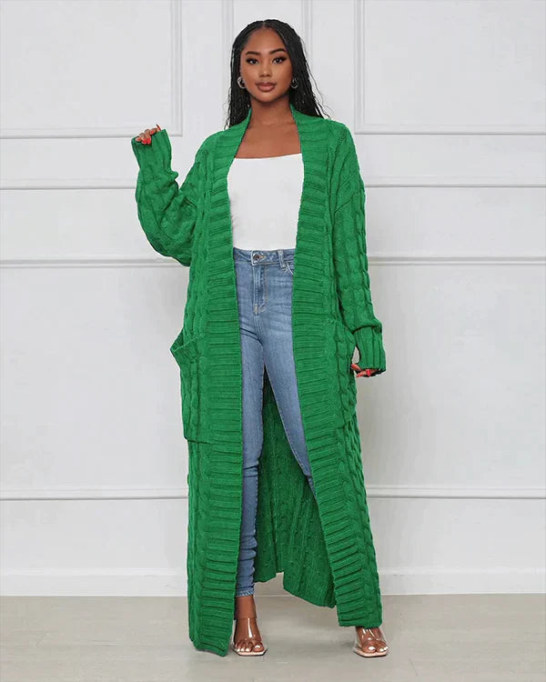 Theodora - Cardigan long à col en V