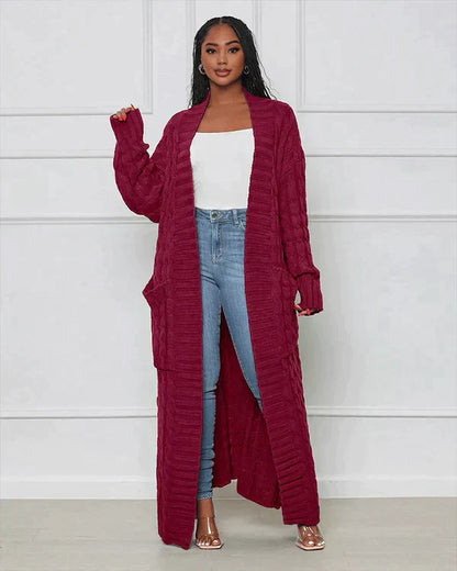 Theodora - Cardigan long à col en V