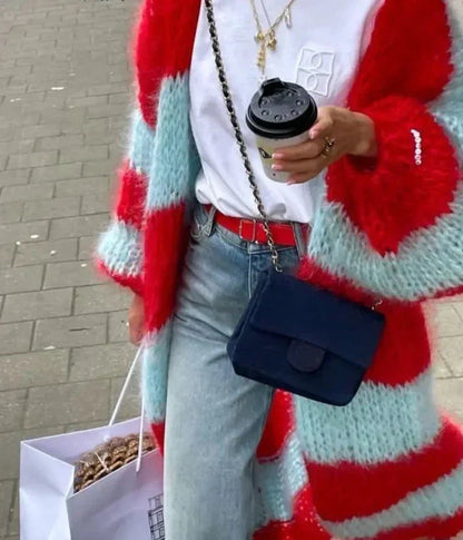 Sue | Cardigan Long Oversize Doux et Fluffy