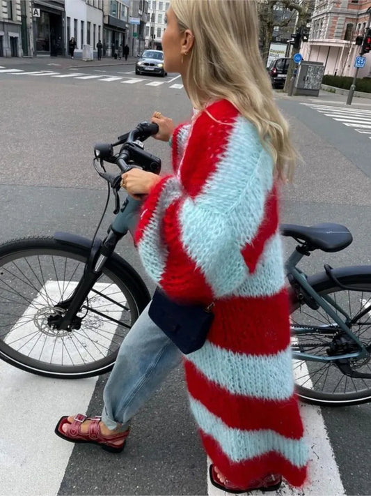 Sue | Cardigan Long Oversize Doux et Fluffy