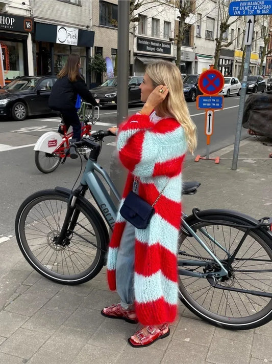 Sue | Cardigan Long Oversize Doux et Fluffy