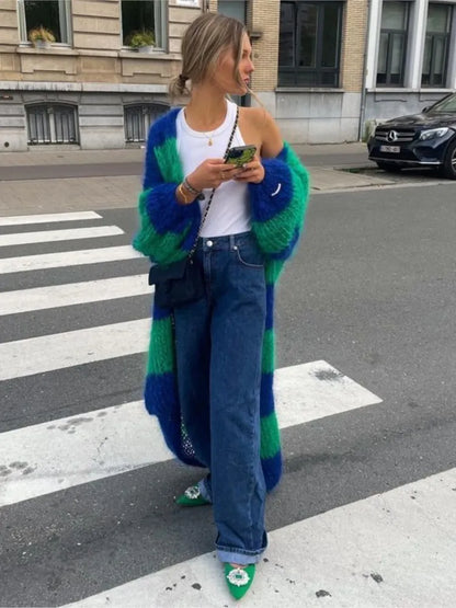 Sue | Cardigan Long Oversize Doux et Fluffy
