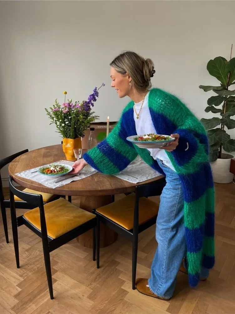 Sue | Cardigan Long Oversize Doux et Fluffy