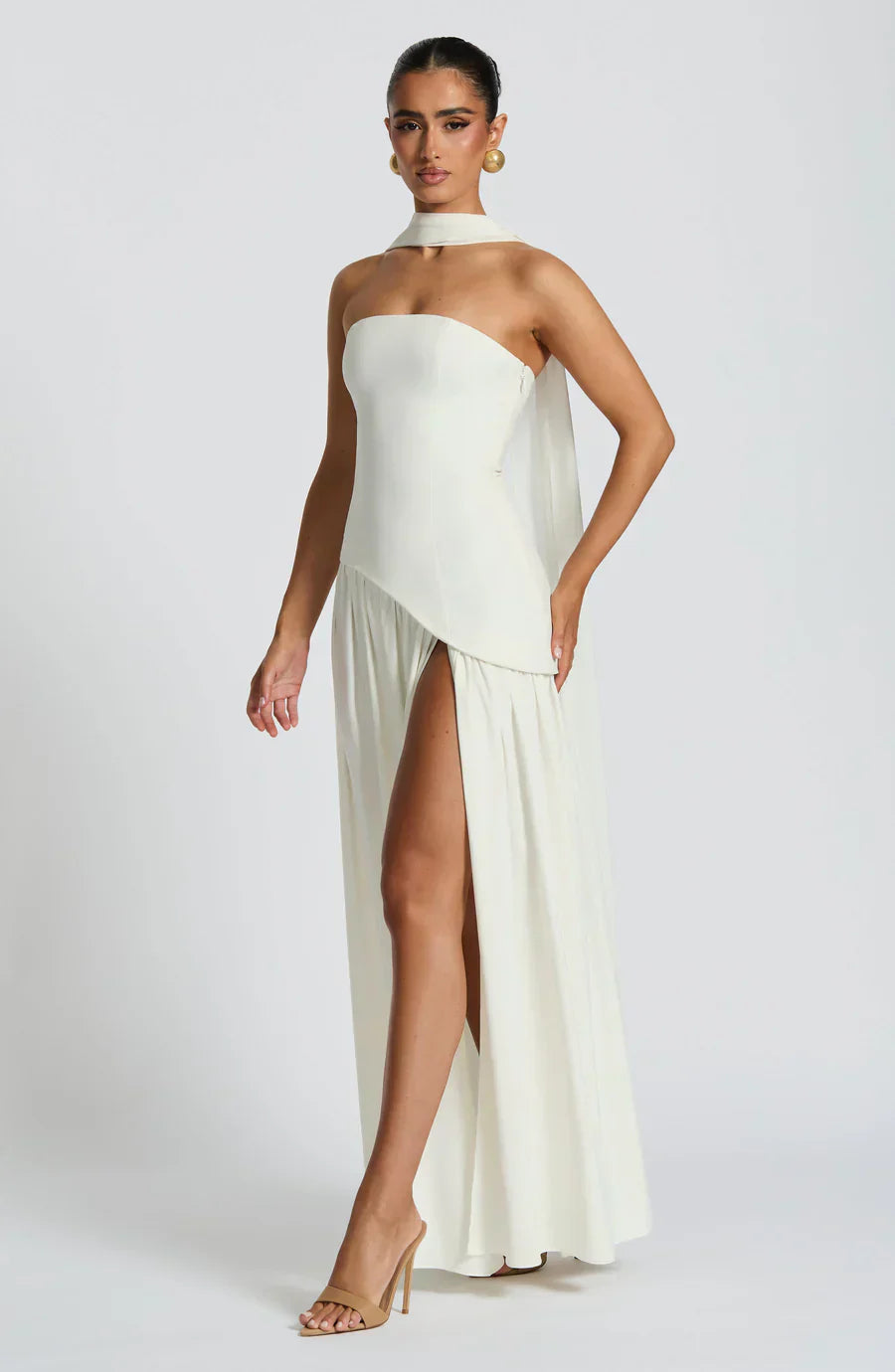 ELSA - ROBE MAXI À FENTE