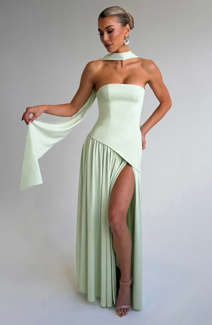 ELSA - ROBE MAXI À FENTE