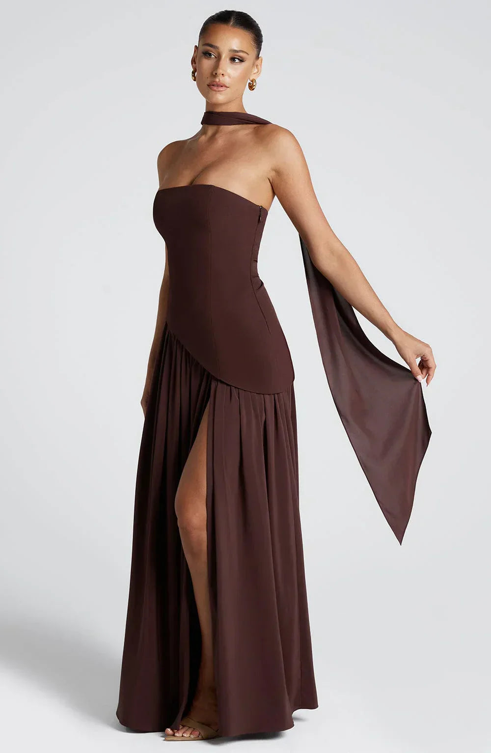 ELSA - ROBE MAXI À FENTE