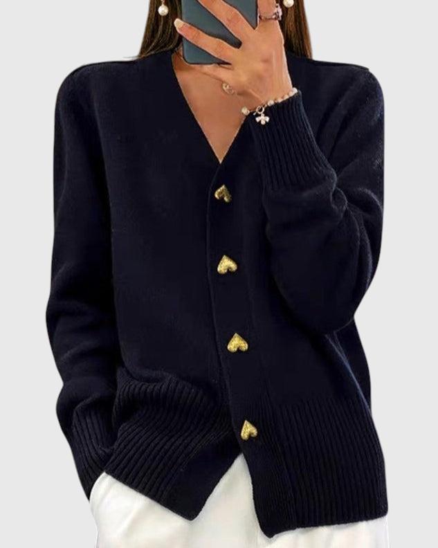 Elina - Élégant Cardigan Romantique
