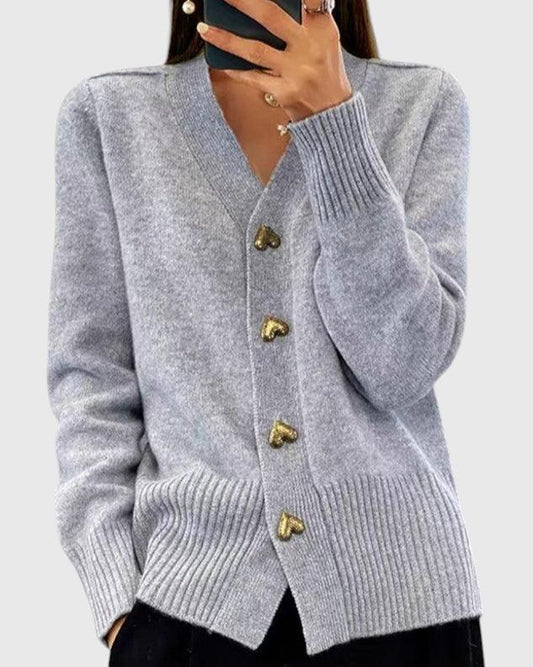 Elina - Élégant Cardigan Romantique