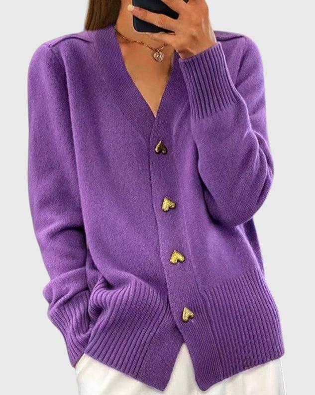 Elina - Élégant Cardigan Romantique
