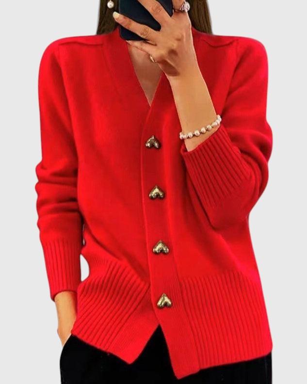 Elina - Élégant Cardigan Romantique