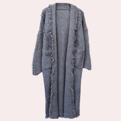 Raquela - Cardigan long en tricot tendance